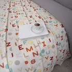 Плед флисовый «Буквы», размер 150х200 см, цвет молочный - Фото 3