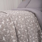 Плед флисовый «Виньетки серый», размер 150х200 см - Фото 2