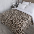 Плед флисовый «Леопард», размер 150х200 см, цвет песочный - Фото 2