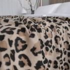 Плед флисовый «Леопард», размер 150х200 см, цвет песочный - Фото 4