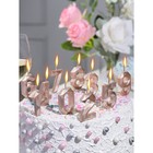 Свеча в торт на шпажке "Многогранник", цифра 3, 7 см, шампань - фото 24360998