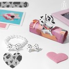 Набор детский «Выбражулька» 2 предмета: браслет, кольцо, фигурка далматинец, белый - Фото 2