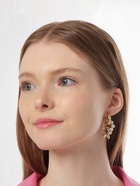 Серьги со съёмным элементом «Трансформер» собачка, цвет белый в золоте - Фото 2