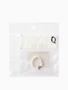 Кольцо бисерное «Сердечко», белое - Фото 5