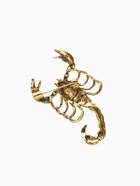 Брошь «Скорпион» в броне, цвет чёрно-зелёный в чернёном золоте - Фото 3