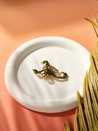 Брошь «Скорпион» в броне, цвет чёрно-зелёный в чернёном золоте - Фото 4