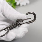 Брелок металл "Карабин с пружиной" 3х0,7х10,5 см 9376850