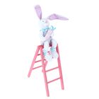 Декор "Зайчишка-мальчишка с морковкой на лестнице" 7,5х13х44 см - Фото 1