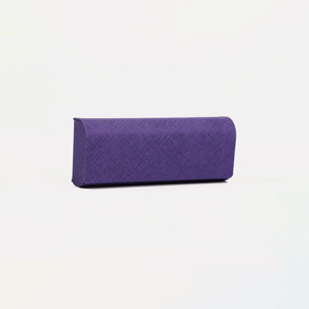 Футляр для очков на магните, 15.5 см х 3 см х 6 см, салфетка, цвет фиолетовый