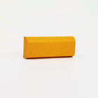 Футляр для очков на магните, 15.5 см х 3 см х 6 см, салфетка, цвет жёлтый - фото 1887349