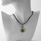 Кулон-амулет «Громсекира» на шнурке, цвет чернёное золото, 40 см - фото 23823338