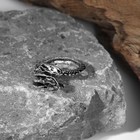 Кольцо «Фафнир» дракон, цвет чернёное серебро, безразмерное - Фото 2