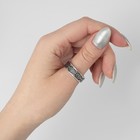 Кольцо «Папоротник» цвет чернёное серебро, 19 размер - Фото 2