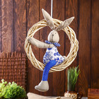 Декор подвесной "Заяц сидит в кольце" 5х25,5х33 см - Фото 1