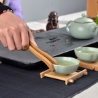 Щипцы для чайной церемонии ДЖЕКИЧАЙ, 17 см, бамбук, бежевый - Фото 2