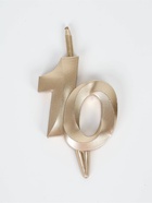 Свеча в торт «Юбилейная», цифра 10, 10 см, шампань - Фото 5