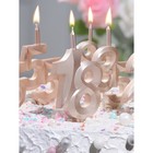 Свеча в торт "Юбилейная", цифра 15, 10 см, шампань - Фото 6