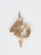 Свеча в торт «Юбилейная», цифра 40, 10 см, шампань - Фото 5