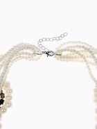 Набор 2 предмета: серьги, бусы «Жемчужный со стразами», цвет белый, 40 см - фото 68114816