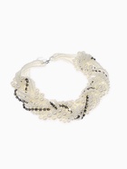 Набор 2 предмета: серьги, бусы «Жемчужный со стразами», цвет белый, 40 см - фото 68114819