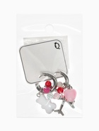 Серьги со съёмным элементом «Трансформер» мишка и сердце, цветные в серебре - Фото 14