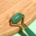 Массажёр для лица и зоны декольте, 14,5 × 5 см, PVC-коробка, цвет зелёный - фото 52464968