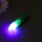 Фонарик свет на кольце "Лампочка" МИКС 1,6х1,6х6,7 см (комплект 12 шт) - фото 25324397