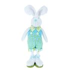 Декор "Зайчишка в зелёном комбинезоне" 8х13х36 см - Фото 1