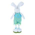 Декор "Зайчишка в зелёном комбинезоне" 8х13х36 см - Фото 4