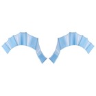 Перепонки для плавания ONLYTOP, р. S, цвет голубой - Фото 2