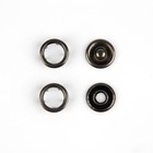 Кнопка рубашечная, открытая, d=9.5 мм, цвет чёрный никель - Фото 2