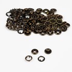 Кнопка рубашечная, открытая, d = 9,5 мм, цвет антик, цена за 1 штуку - Фото 3