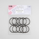 Кольцо для карниза, d = 35/40 мм, 10 шт., цвет чёрный никель - Фото 3