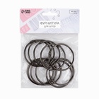 Кольцо для карниза, d=50/56 мм, 10 шт., цвет чёрный никель - Фото 3