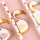 Трубочки для коктейля «Фламинго», спираль, в наборе 6 штук - Фото 2