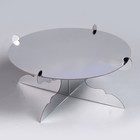 Подставка для пирожных, серебряная - Фото 3