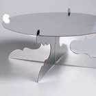 Подставка для пирожных, серебряная - Фото 4