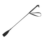 Хлыст для лошади, средний, полиуретан, чёрный, конкурный - Фото 1