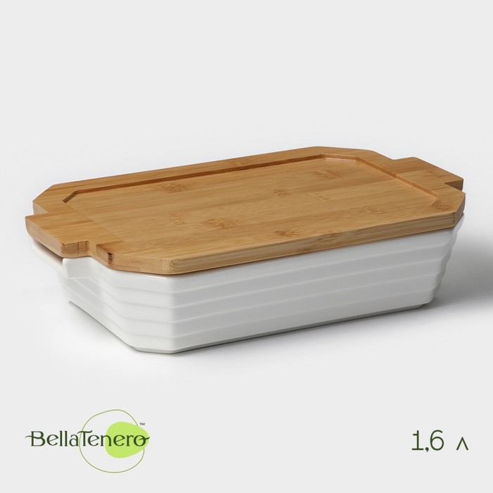 

Форма для выпечки из жаропрочной керамики BellaTenero, 31×19×7,5 см, цвет белый
