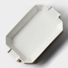 Форма для выпечки из жаропрочной керамики BellaTenero, 31×19×7,5 см, цвет белый - фото 4378931