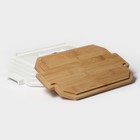 Форма для запекания BellaTenero, 1.6 л, 31×19×7.5 см, с бамбуковой крышкой, керамика, белая - Фото 8