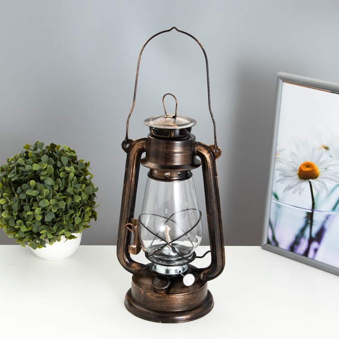 Керосиновая лампа декоративная 14х14х30 см RISALUX - фото 1885646135