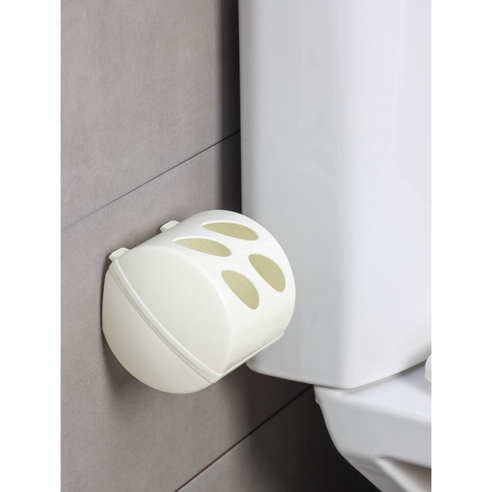 Держатель для туалетной бумаги Keeplex Light, 13,4×13×12,4 см, цвет белое облако - фото 1901872521