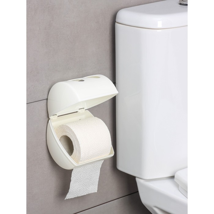 Держатель для туалетной бумаги Keeplex Light, 13,4×13×12,4 см, цвет белое облако - фото 1901872523