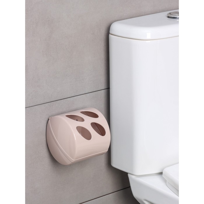 Держатель для туалетной бумаги Keeplex Light, 13,4×13×12,4 см, цвет бежевый топаз - Фото 1