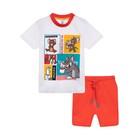 Комплект для мальчиков: футболка, шорты, рост 80 см - фото 296310181