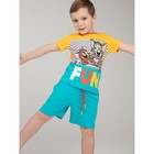Комплект для мальчиков: футболка, шорты, рост 104 см - фото 109935828