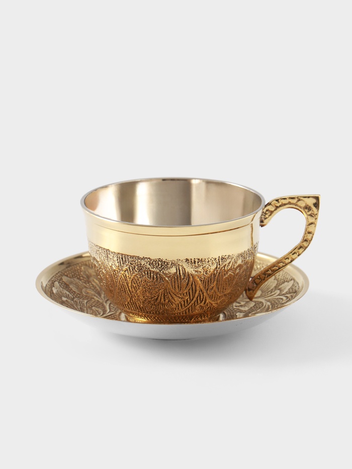 Чайная пара «Эго», 6×13×13 см, латунь - Фото 1