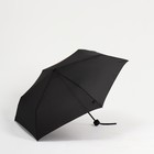 Зонт механический «Однотонный», эпонж, 3 сложения, 6 спиц, R = 44 см, цвет чёрный - фото 10459504