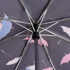 Зонт автоматический «Одуванчик», эпонж, 3 сложения, 8 спиц, R = 52 см, цвет чёрный - фото 9599357